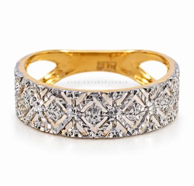 Merchant9 Cincin Emas Zellige Diamond Cut Chrome L:0.6CM