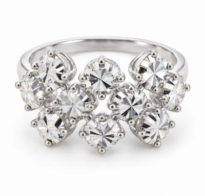 Merchant9 Cincin Emas Diamond Cut 3 Layer Chrome L:1.3CM