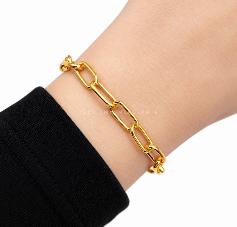 Merchant9 Rantai Tangan LEXA Paperclip L:0.6CM