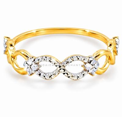 Merchant9 Cincin Emas Infinity Polish Diamond Cut 2C
