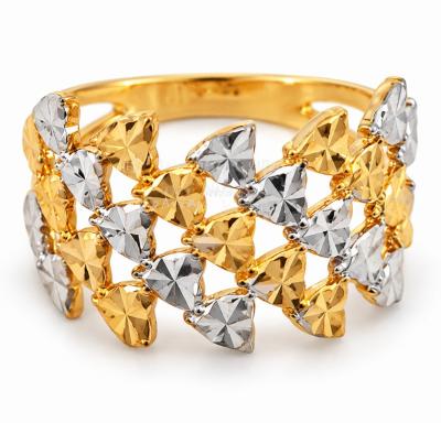 Merchant9 Cincin Emas  LOUISE Love Diamond Cut 5 Layer 2C L:1.3CM