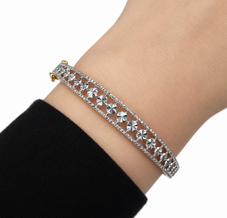 Merchant9 Gelang Lintah Circle Diamond Cut 2C L:0.7CM