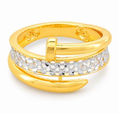 Merchant9 Cincin Emas Paku Kerawang Diamond Cut L:1.2CM