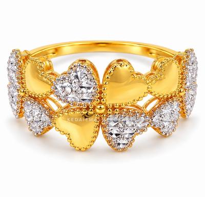 Merchant9 Cincin Emas Clover Diamond Cut 2C L:1CM