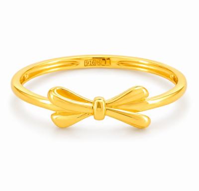 Merchant9 Cincin Emas Ribbon Polish Minimalist L:0.45CM