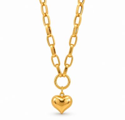 Merchant9 Rantai Leher Choker Sauh Oval Love L:0.5CM