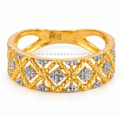 Merchant9 Cincin Emas Zellige Diamond Cut 2C L:0.6CM
