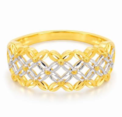 Merchant9 Cincin Emas Bunga Tanjung 2L 2C L:0.8CM