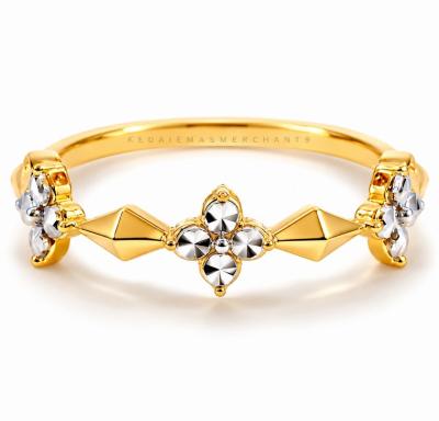 Merchant9 Cincin Emas Fleur Hexagon Minimalist 2C