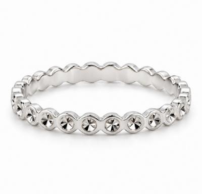 Merchant9 Cincin Emas Stackable - Sparkle Chrome L:0.25CM