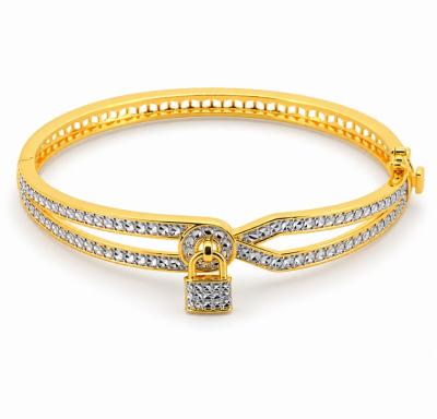 Merchant9 Gelang Oval Belt Padlock Diamond Cut L:0.8CM