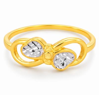 Merchant9 Cincin Emas Ribbon Love Diamond Cut L:0.6CM