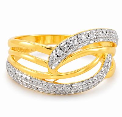 Merchant9 Cincin Emas Wave Diamond Cut L:1.1CM