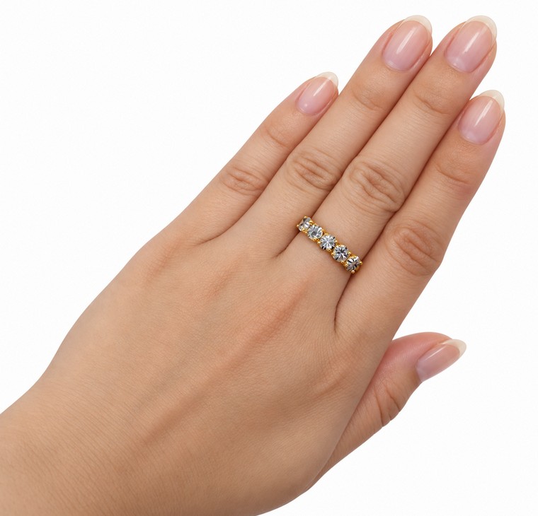 Merchant9 Cincin Emas LOUISE Diamond Cut 1 Layer L:0.45CM