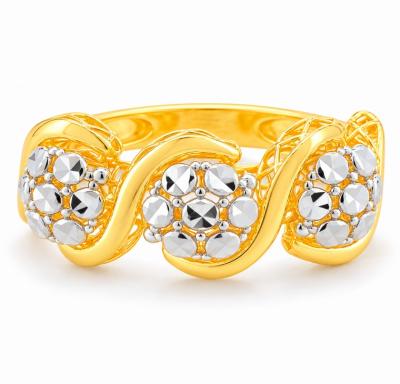 Merchant9 Cincin Emas Roti Bun Wave 2C L:0.9CM