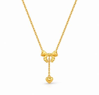 Merchant9 Rantai Leher Choker Sauh Ribbon Love