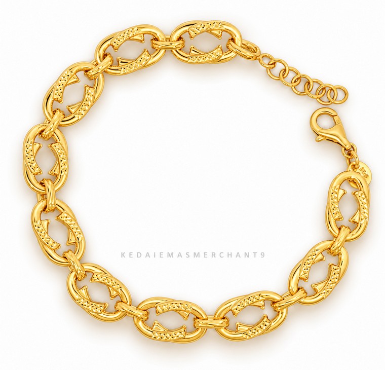 Merchant9 Rantai Tangan Oval Luxe Dimensi 2C L:0.85CM