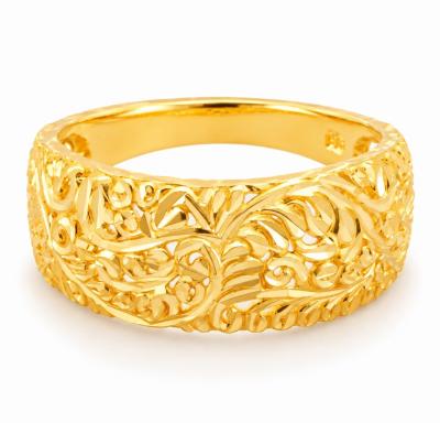 Merchant9 Cincin Emas Leaf Kerawang L:0.95CM