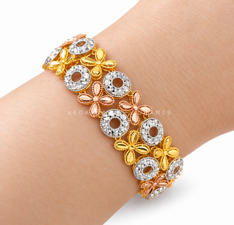 Merchant9 Rantai Tangan Tanjung Donut 3C L:1.6CM (KLIP SLIDE)