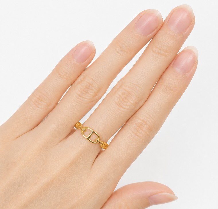 Merchant9 Cincin Emas DR Polish L:0.5CM