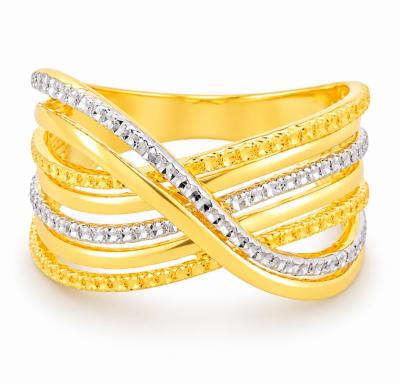 Merchant9 Cincin Emas Silang 2C L:1.2CM