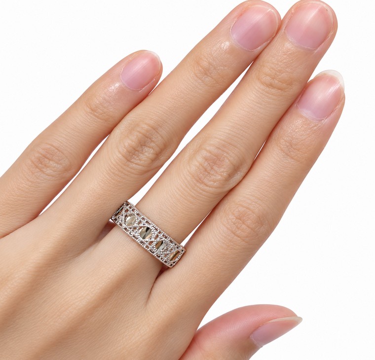 Merchant9 Cincin Emas Cube Polish Chrome L:0.6CM