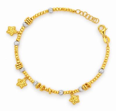 Merchant9 Rantai Tangan Boba Italian Gantung Star 2C L:0.4CM