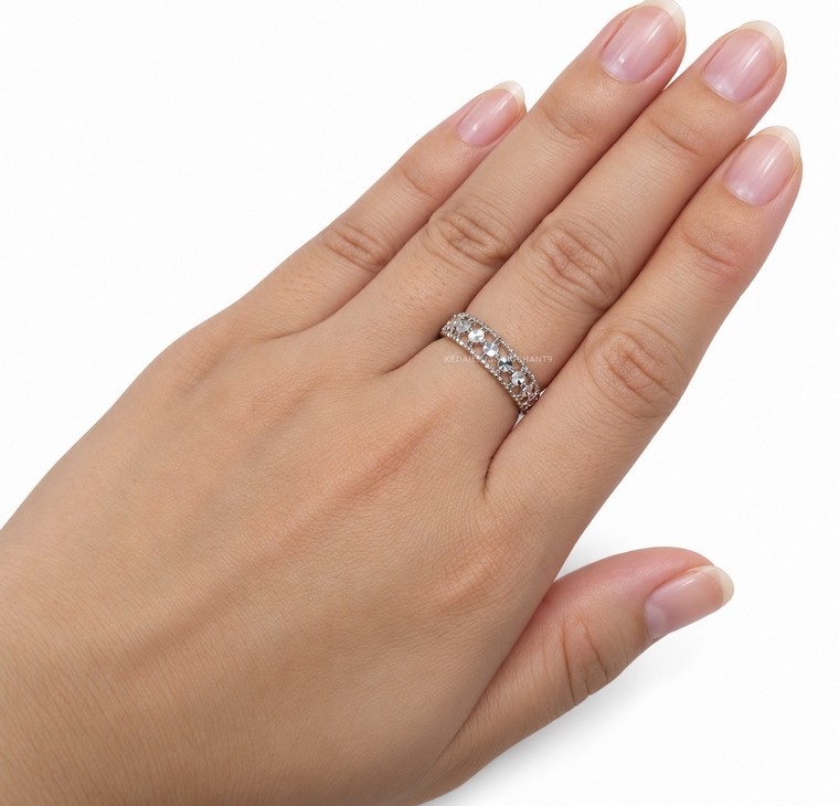 Merchant9 Cincin Emas Lintah Circle Diamond Cut 2C L:0.5CM