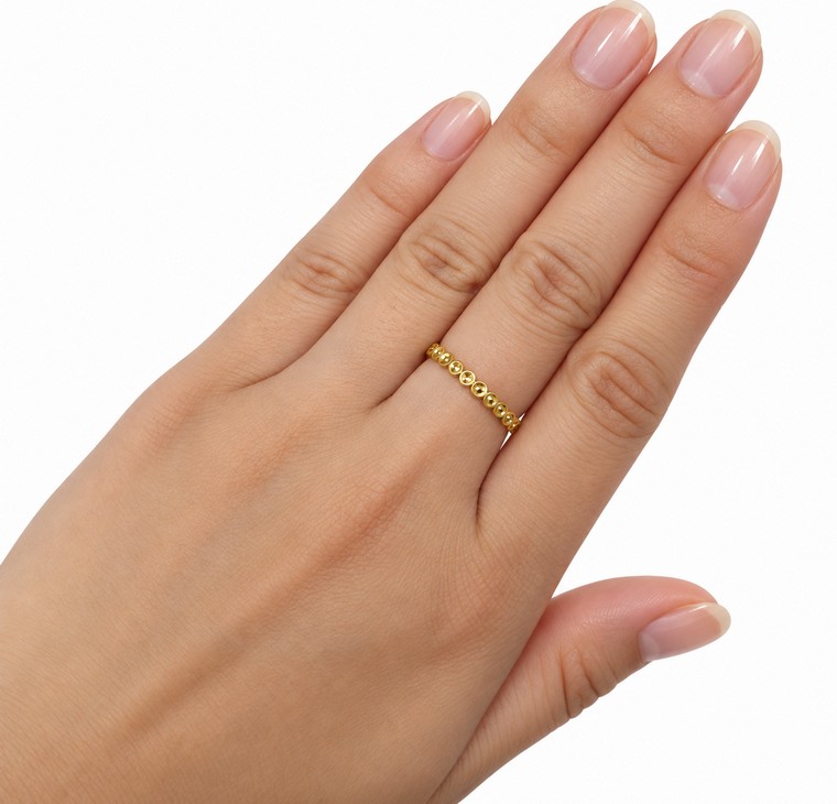 Merchant9 Cincin Emas Stackable - Sparkle L:0.25CM