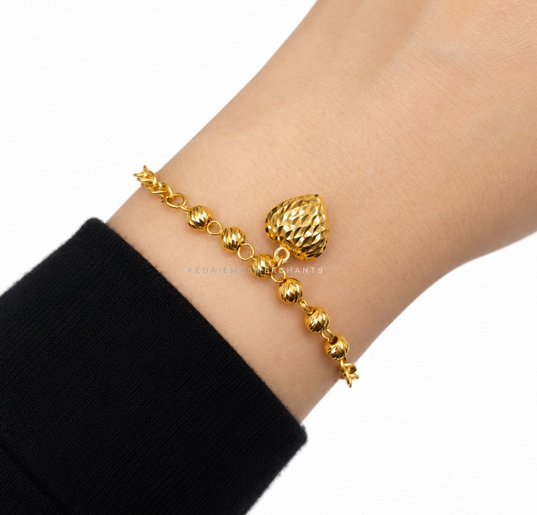 Merchant9 Rantai Tangan Choker Polo Candy Dimensi Love L:0.3CM