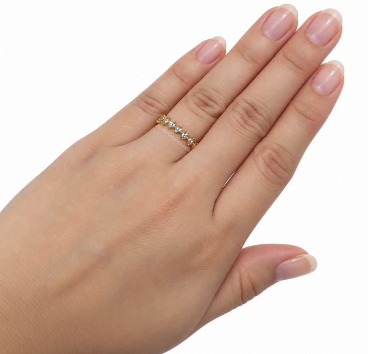 Merchant9 Cincin Emas LOUISE Diamond Cut 1 Layer L:0.35CM