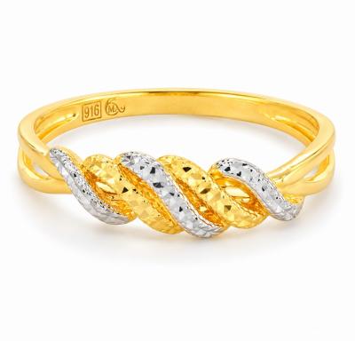 Merchant9 Cincin Emas Wave 2C L:0.5CM