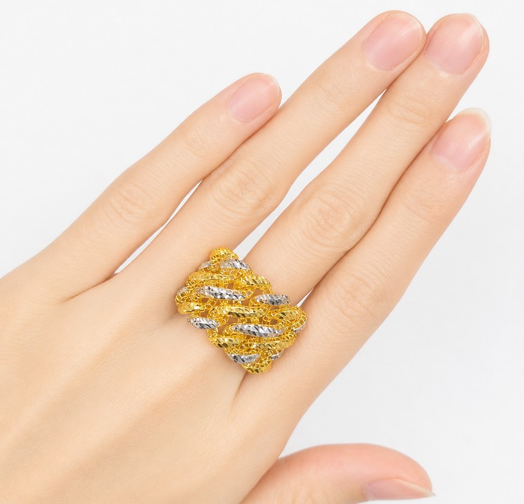 Merchant9 Cincin Emas Kait Kerawang 2C L:1.6CM