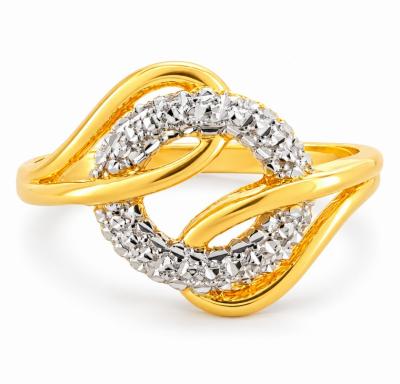 Merchant9 Cincin Emas Lintah Belt Circle Diamond Cut L:1.5CM