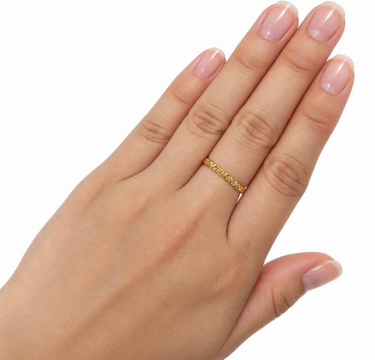 Merchant9 Cincin Emas Stackable - Star L:0.25CM