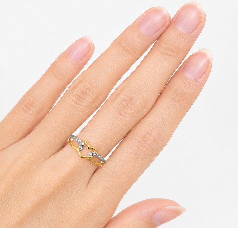 Merchant9 Cincin Emas Love Belt 2C L:0.65CM