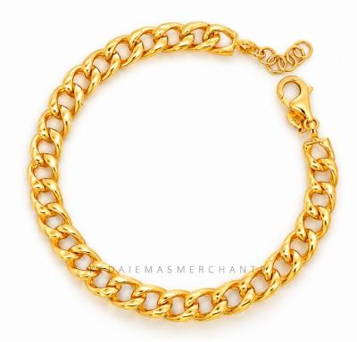 Merchant9 Rantai Tangan LEXA Gajah Oval Polish L:0.6CM