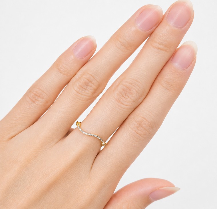Merchant9 Cincin Emas Wave Minimalist 2C