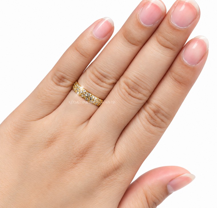 Merchant9 Cincin Emas Fashion Bubble Star 3L 2CL:0.35CM