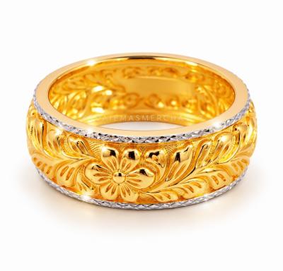 Merchant9 Cincin Emas Klasik Flower 2C L:0.75CM