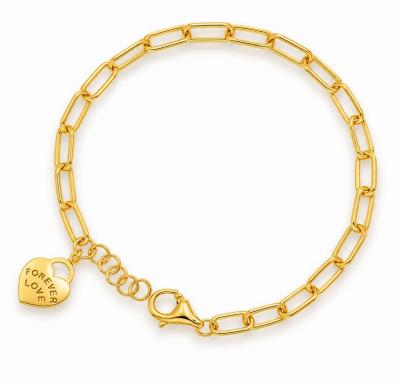 Merchant9 Rantai Tangan Paperclip Choker Love L:0.35CM