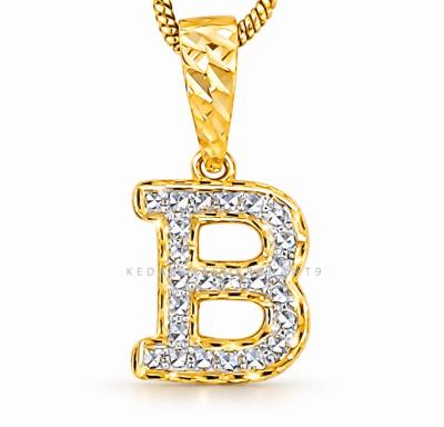 Merchant9 Loket Huruf B Diamond Cut 2C Padu L:1CM