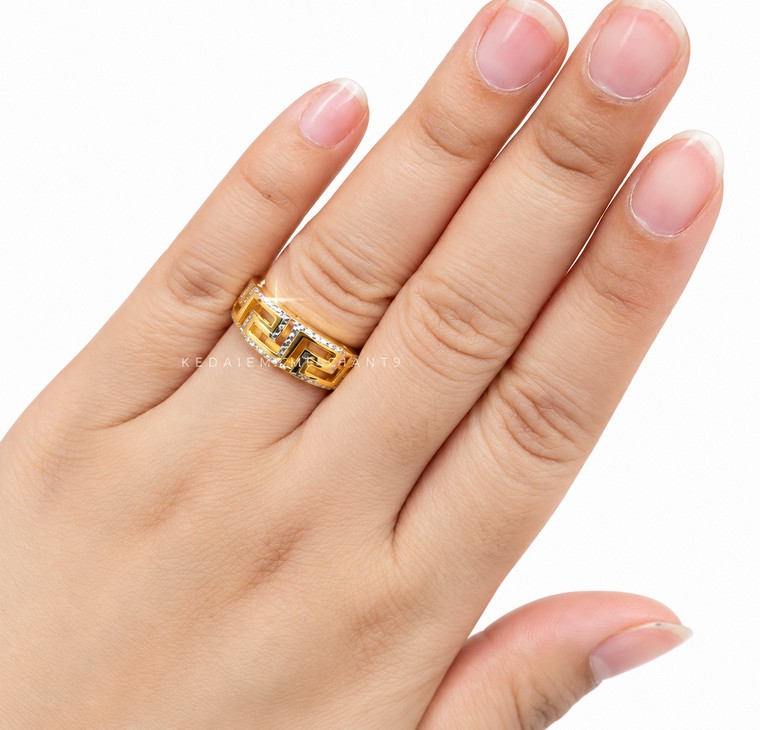 Merchant9 Cincin Emas FD Dimensi 2C L:0.7CM