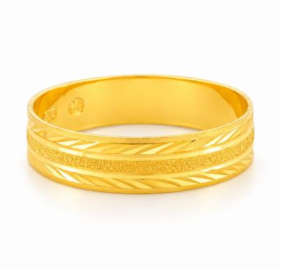 Merchant9 Cincin Emas Belah Rotan Line Pasir L:0.45CM