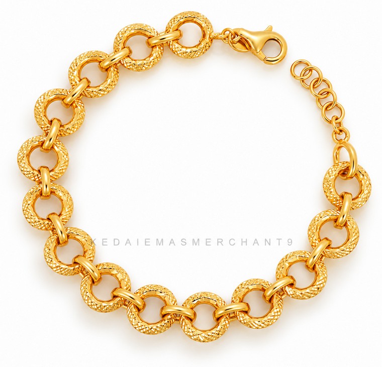 Merchant9 Rantai Tangan Sauh Kendi Dimensi 2C L:0.9CM