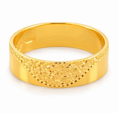 Merchant9 Cincin Emas Belah Rotan Wave Polish Leona L:0.55CM
