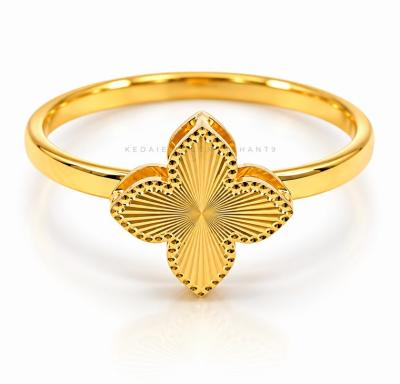 Merchant9 Cincin Emas Fleur Stripes L:0.95CM