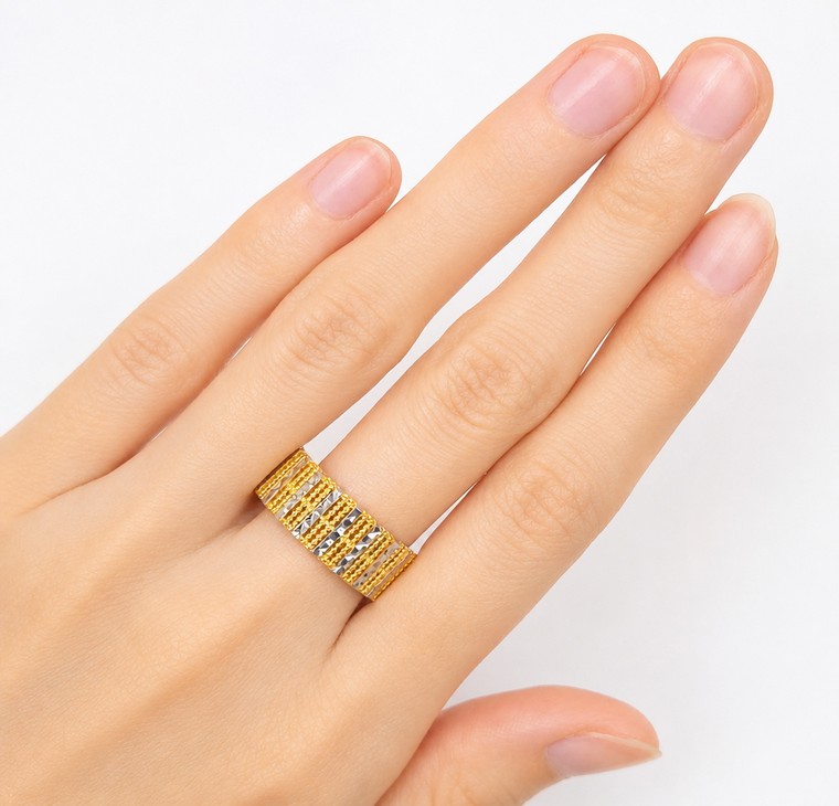 Merchant9 Cincin Emas Petak Ball Plain 2C L:0.75CM