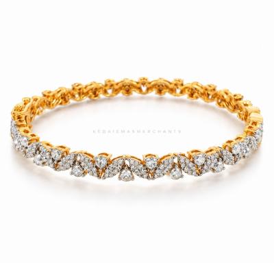 Merchant9 Gelang Oval Leaf Diamond Cut 2C L:0.45CM