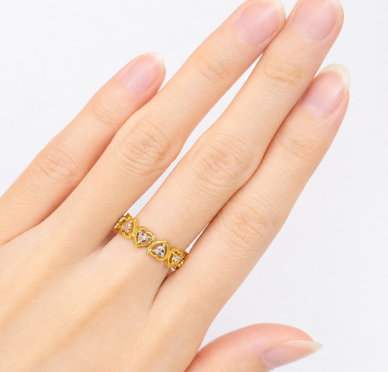 Merchant9 Cincin Emas Love 2C L:0.5CM